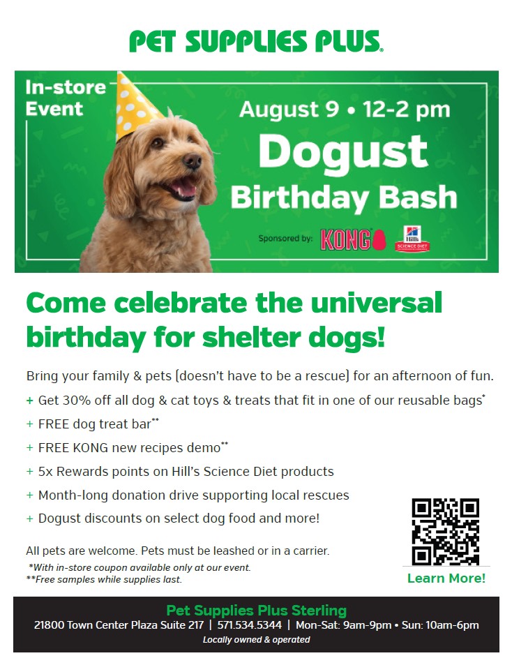 Celebrate Dogust at Pet Supplies Plus! icon