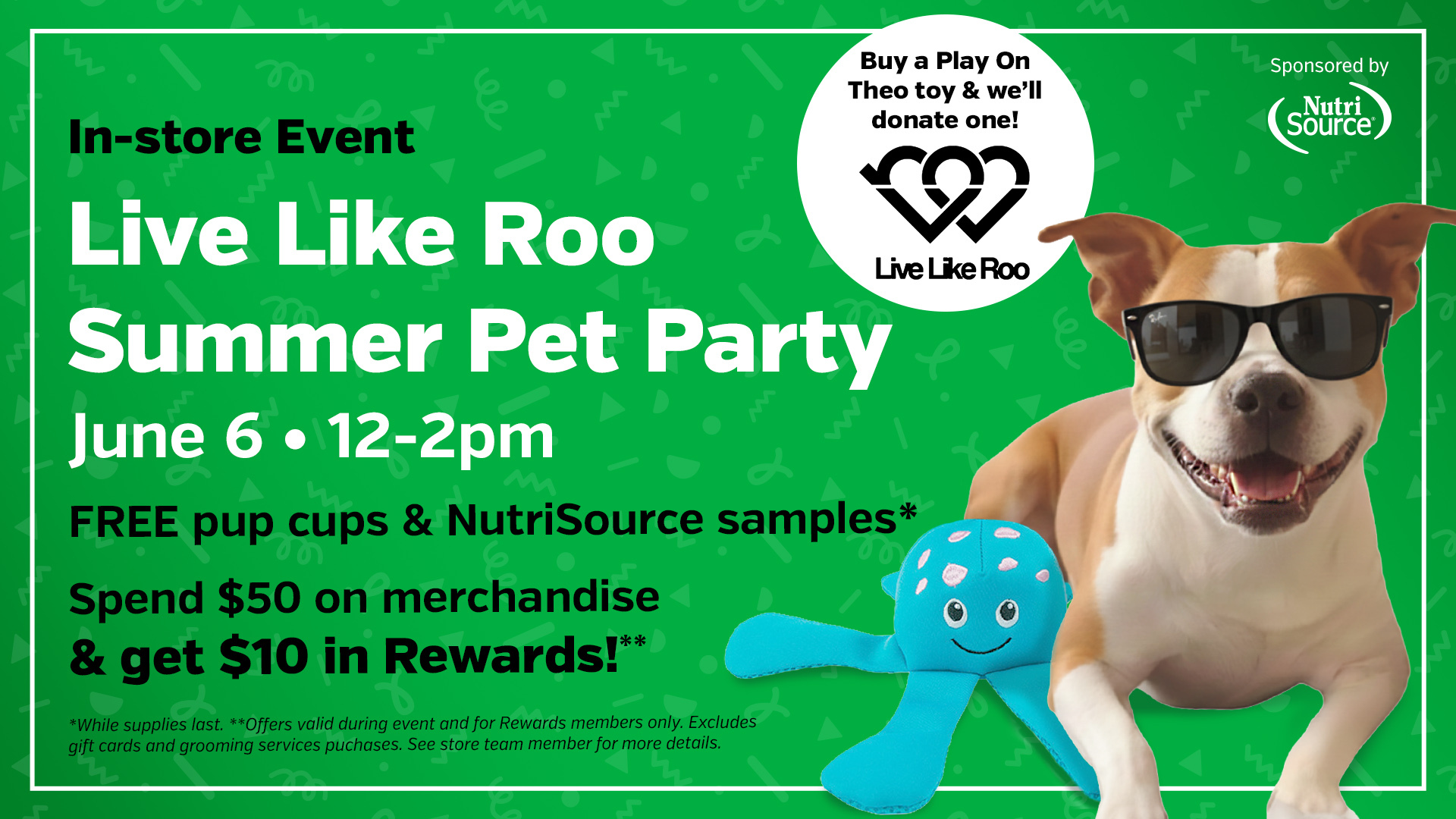 Join us for the Live Like Roo Summer Pet Party at Pet Supplies Plus icon